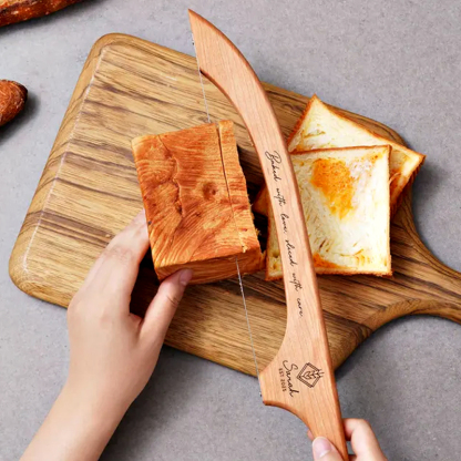 Custom Wooden Bread Cutter Kitchen Tools