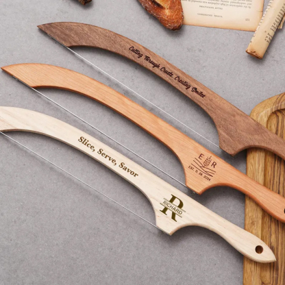 Custom Wooden Bread Cutter Kitchen Tools