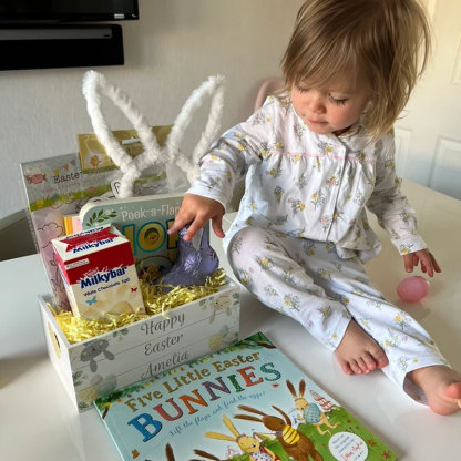 Easter White Wooden Crate Custom Easter Box