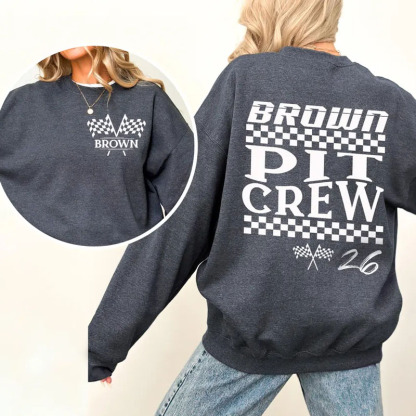 Family Personalized Last Name Racing Sweatshirt
