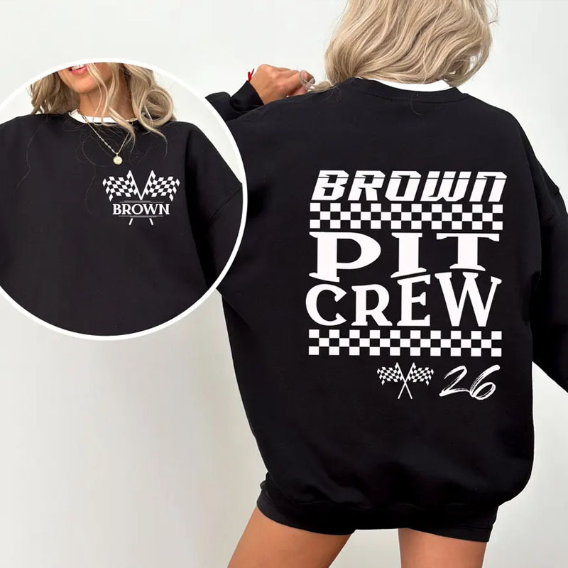 Family Personalized Last Name Racing Sweatshirt