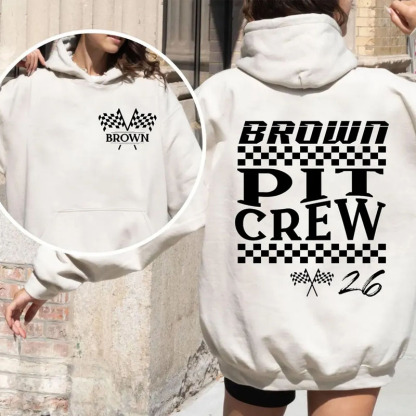 Family Personalized Last Name Racing Sweatshirt