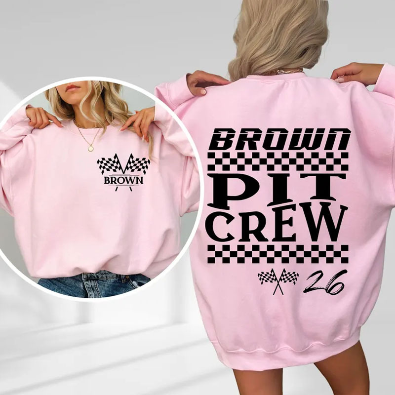 Family Personalized Last Name Racing Sweatshirt