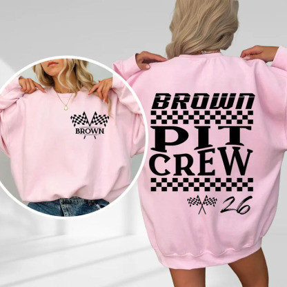 Family Personalized Last Name Racing Sweatshirt