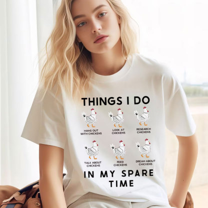 Funny Chicken Shirt Chicken Girl T-Shirt