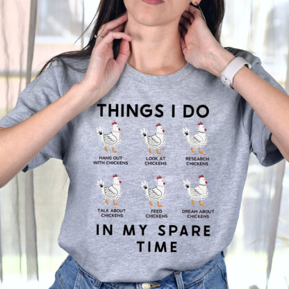 Funny Chicken Shirt Chicken Girl T-Shirt