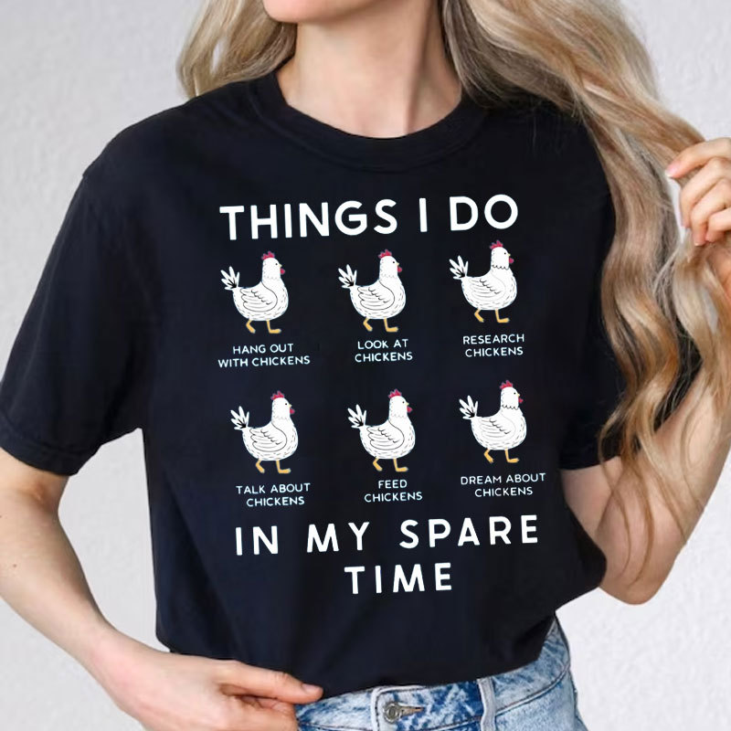 Funny Chicken Shirt Chicken Girl T-Shirt