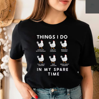 Funny Chicken Shirt Chicken Girl T-Shirt