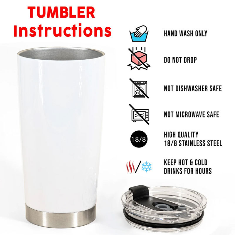 Personalized The Thin Blue Line Police 20oz Tumbler