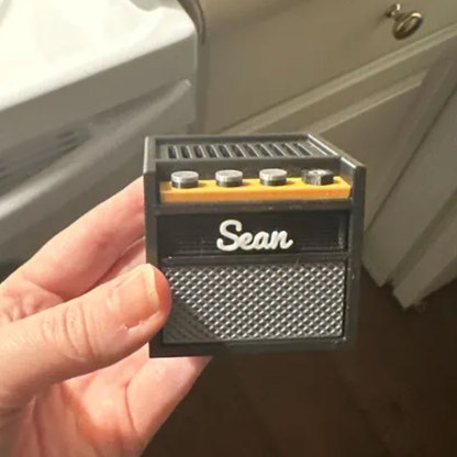 Customizable 3D Printed Guitar Amp Pick Holder with Drawer