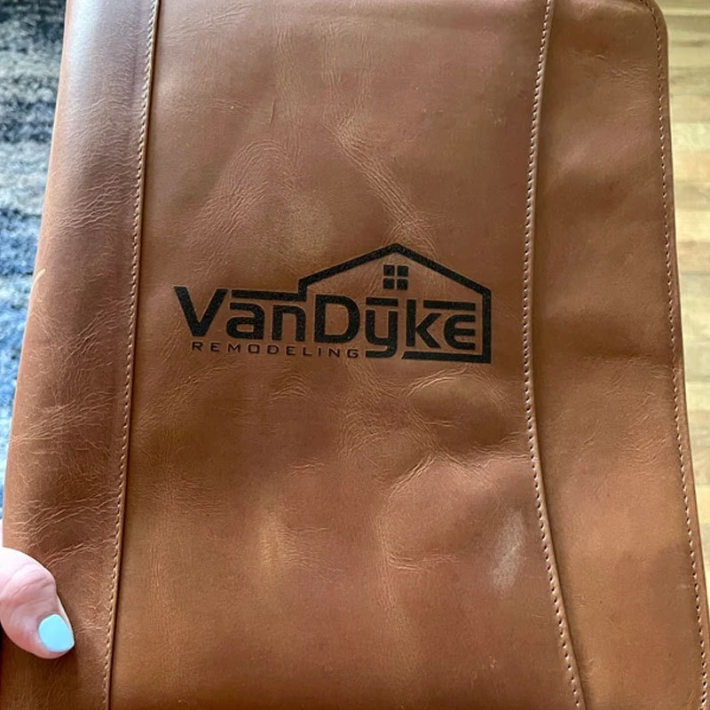 Handmade Leather Portfolio Personalized Gift