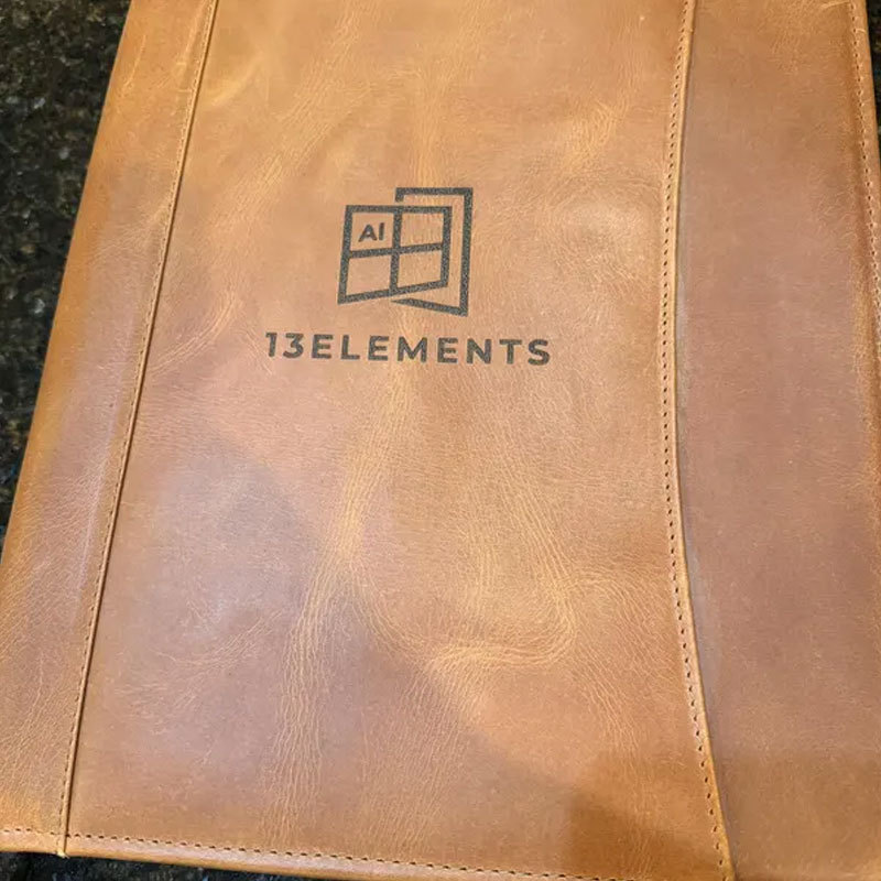 Handmade Leather Portfolio Personalized Gift