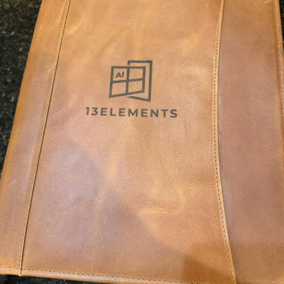 Handmade Leather Portfolio Personalized Gift