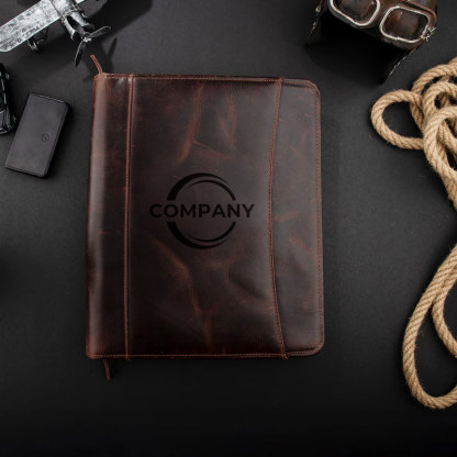 Handmade Leather Portfolio Personalized Gift