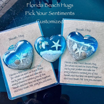 Beach Heart Hug, Beach Wedding Favors