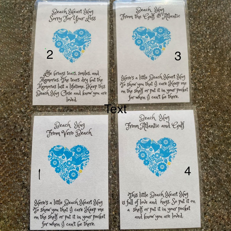 Beach Heart Hug, Beach Wedding Favors