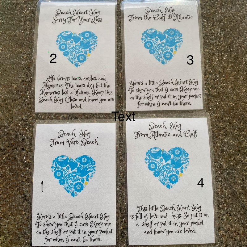 Beach Heart Hug, Beach Wedding Favors