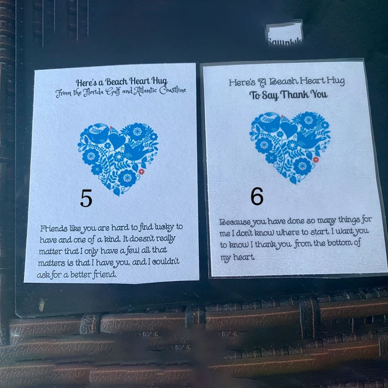 Beach Heart Hug, Beach Wedding Favors
