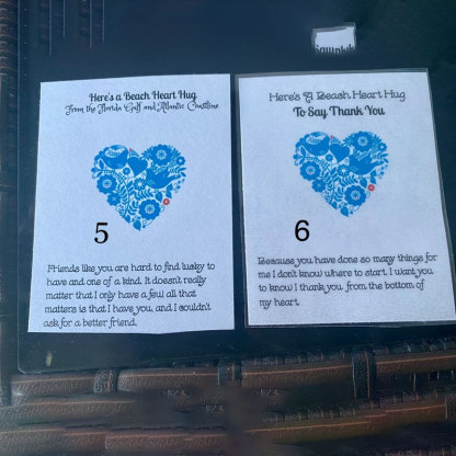 Beach Heart Hug, Beach Wedding Favors
