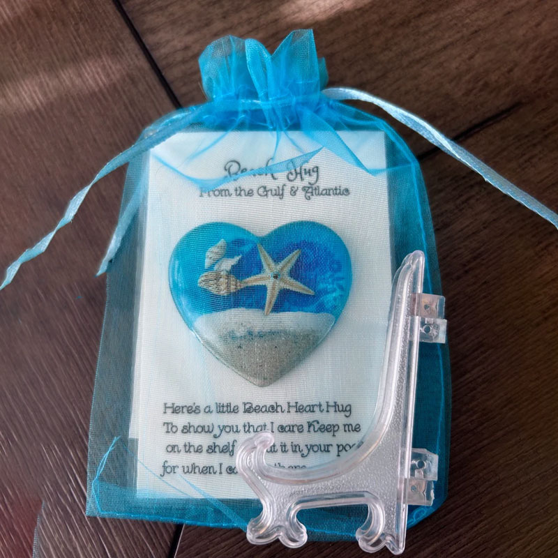 Beach Heart Hug, Beach Wedding Favors