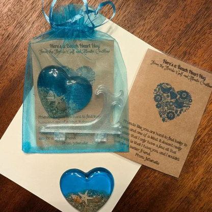 Beach Heart Hug, Beach Wedding Favors