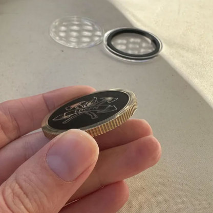 Personalized Firefighter Engraved Brass Coin