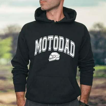 MotoDad Racing Hoodie MotoMom Gift Custom Race Hoodie