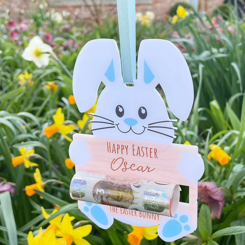Pastel Bunny Easter Hunt Money Holder Gift Card