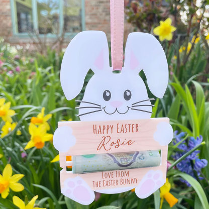 Pastel Bunny Easter Hunt Money Holder Gift Card