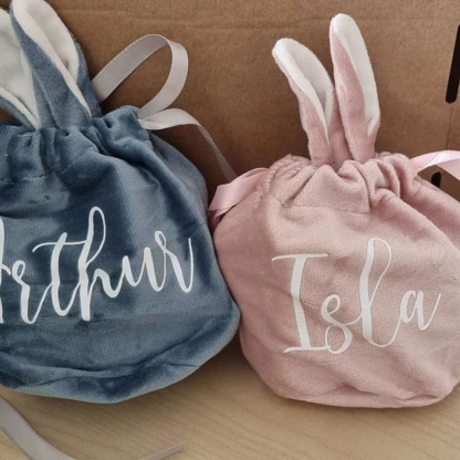 Personalised Kids Easter Bunny Treat Bag