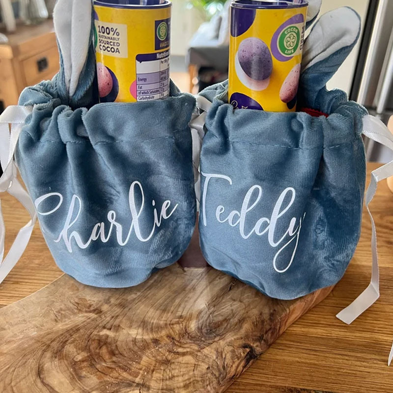 Personalised Kids Easter Bunny Treat Bag