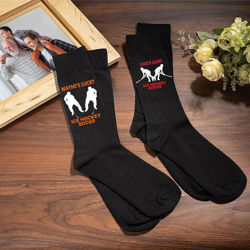 Personalised Lucky Ice Hockey Socks