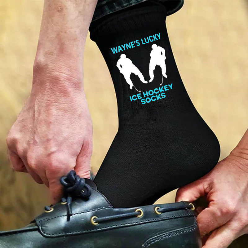 Personalised Lucky Ice Hockey Socks