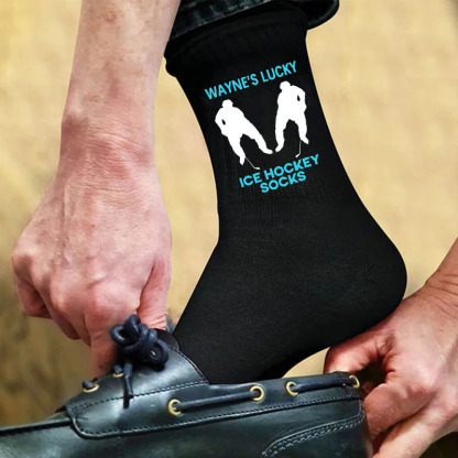 Personalised Lucky Ice Hockey Socks