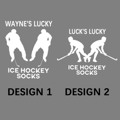 Personalised Lucky Ice Hockey Socks