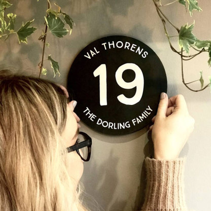 Personalised Ski Resort Piste Marker Sign