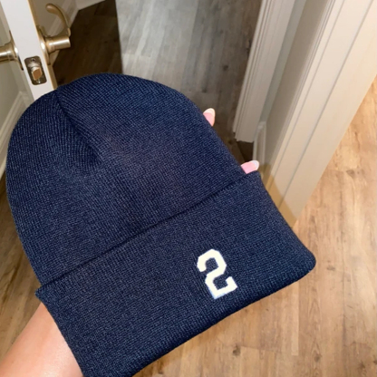 Personalized Beanie Hat with Racer Number 