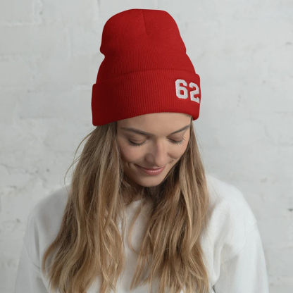 Personalized Beanie Hat with Racer Number 