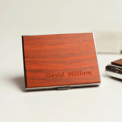 Personalized Wooden Cigarette Case