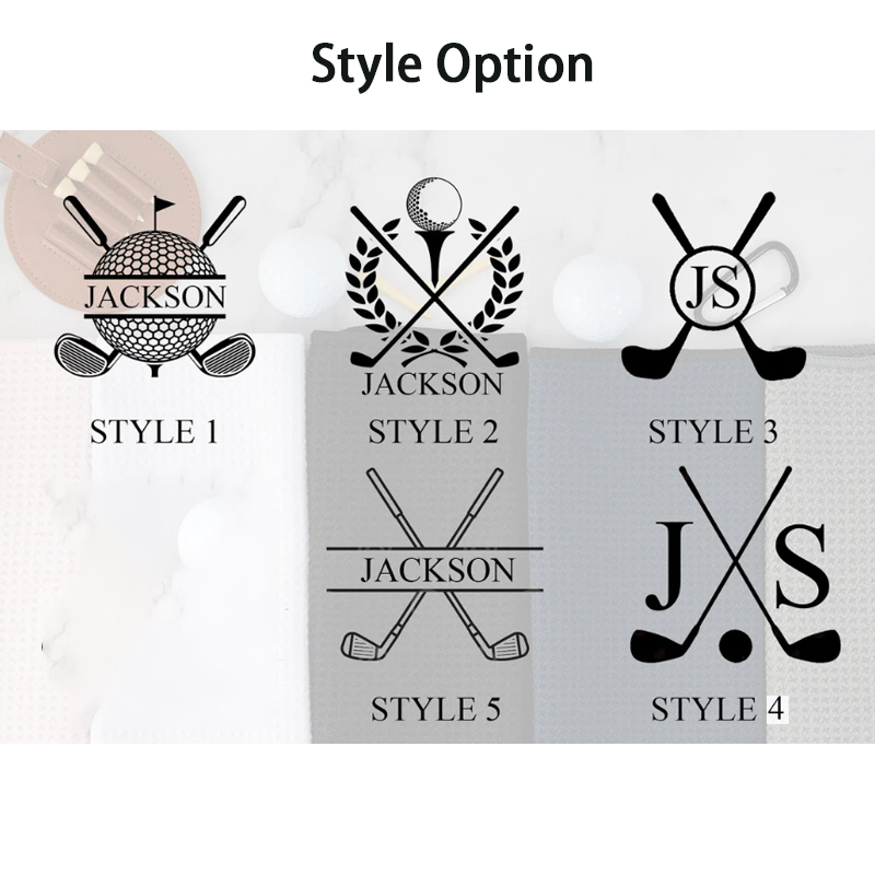 Personalized Embroidered Monogrammed Golf Towel