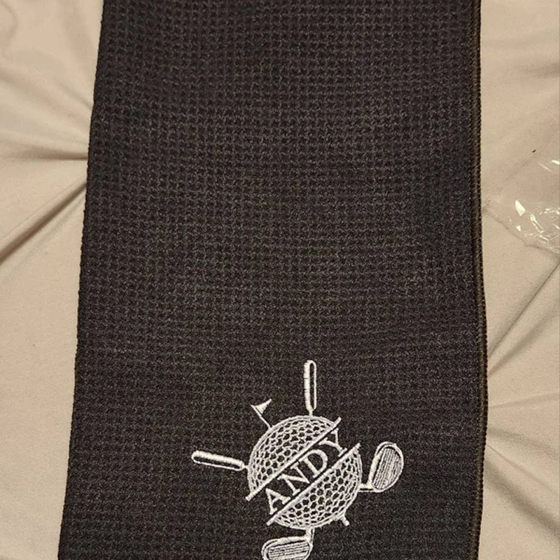Personalized Embroidered Monogrammed Golf Towel