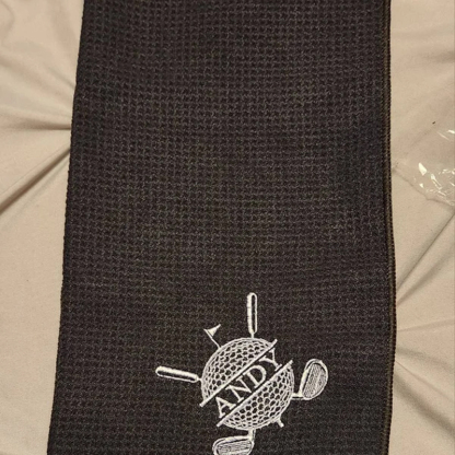 Personalized Embroidered Monogrammed Golf Towel