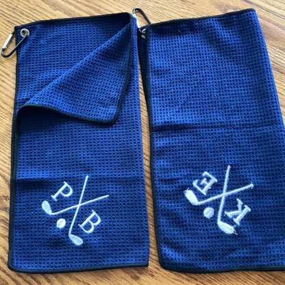 Personalized Embroidered Monogrammed Golf Towel