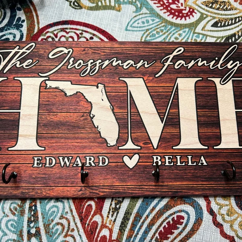 Personalized Key Holder for Couple Mr. Mrs. Wedding Gift