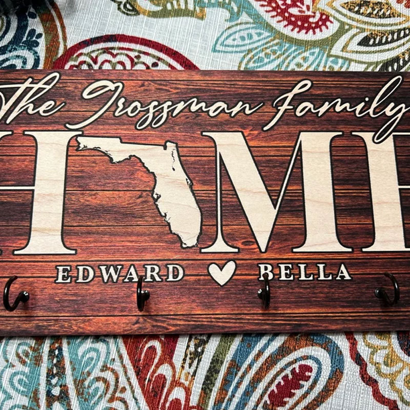 Personalized Key Holder for Couple Mr. Mrs. Wedding Gift