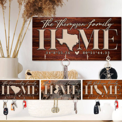 Personalized Key Holder for Couple Mr. Mrs. Wedding Gift
