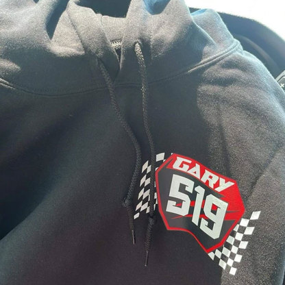 Personalized Motocross Number Plate Hoodie Raceday Hoodie