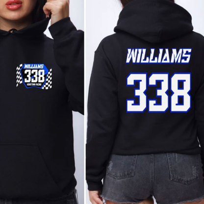 Personalized Motocross Number Plate Hoodie Raceday Hoodie