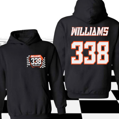 Personalized Motocross Number Plate Hoodie Raceday Hoodie