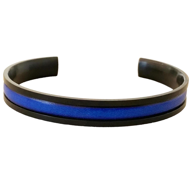 Personalized Police Officer Gifts Thin Blue Line Bracelet Law School